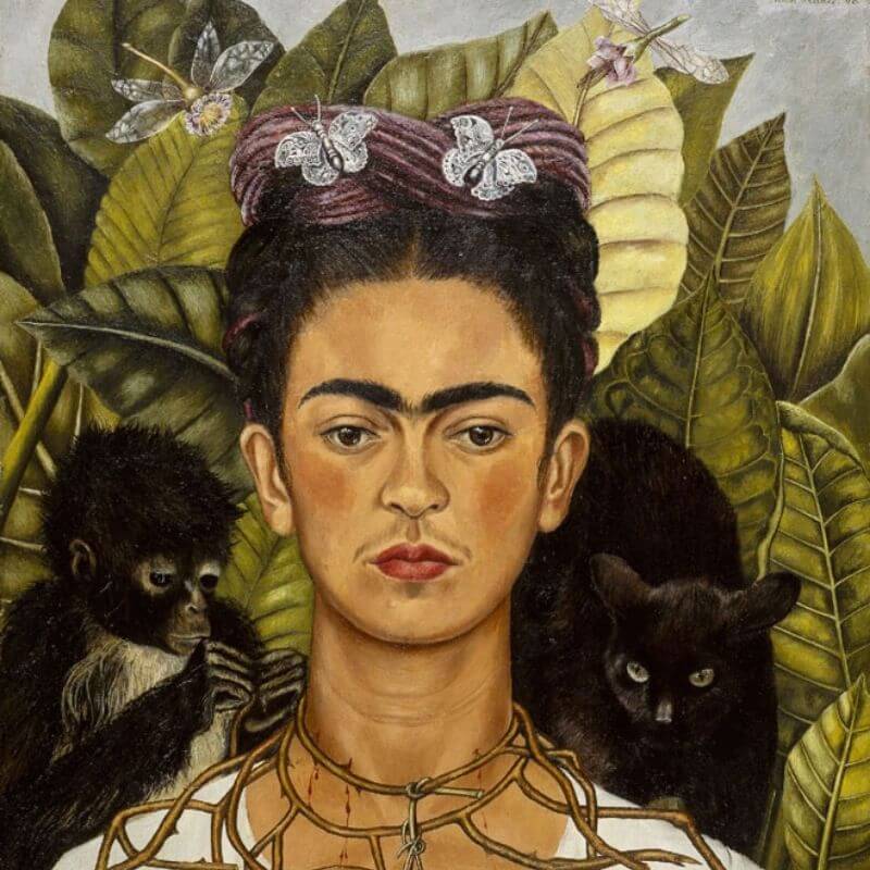 tableau connu autoportrait frida kahlo